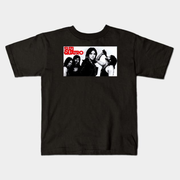 Suzi Quatro Kids T-Shirt by Mavioso Pattern